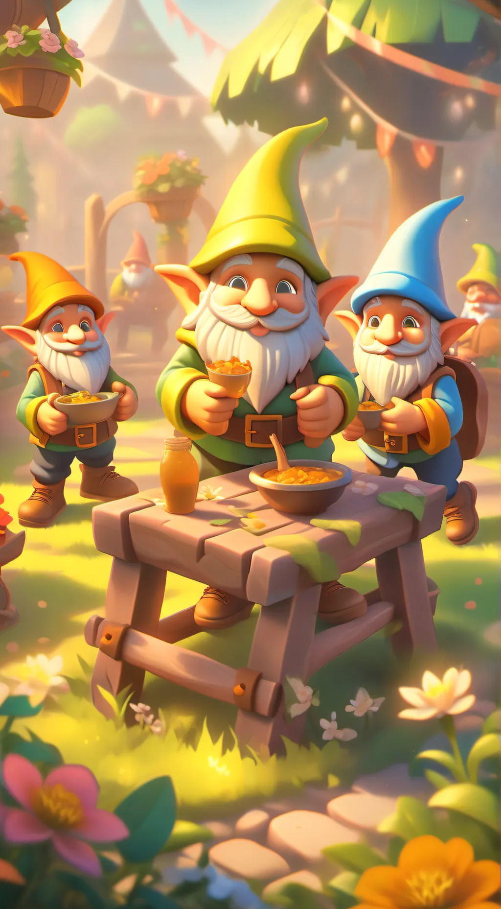 ai character: Garden Of Mystery  background