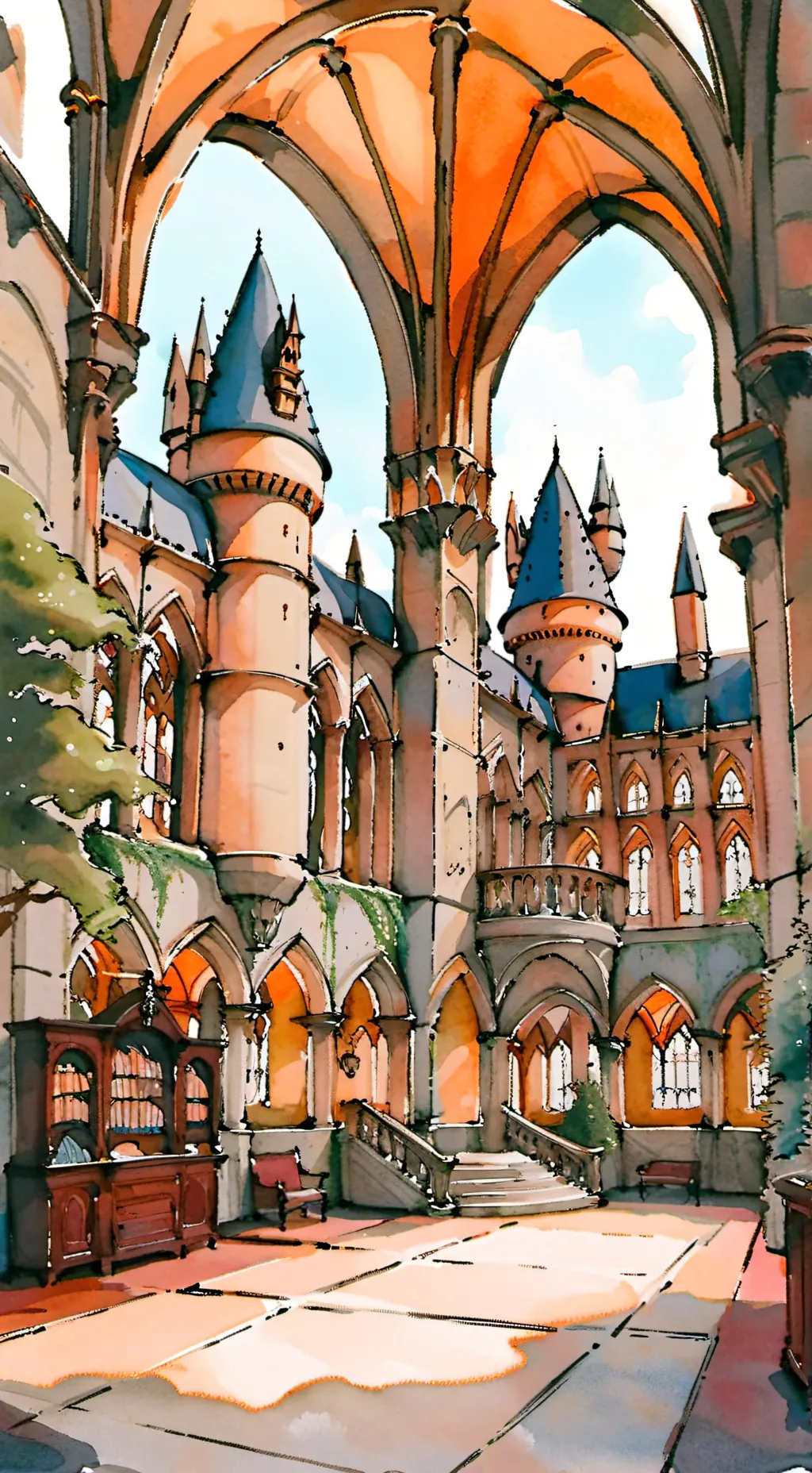 ai character: y/n says ara ara background