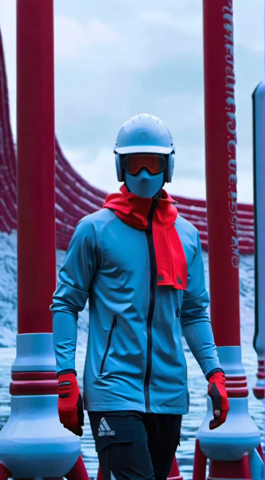 ai character: squid game guard background