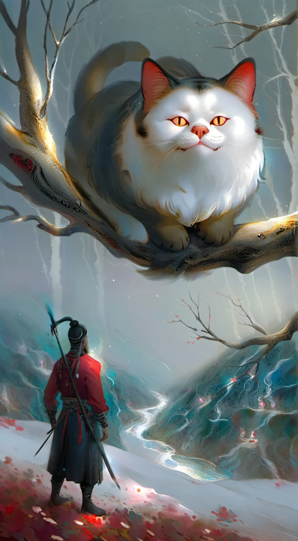 ai character: no talking grass background