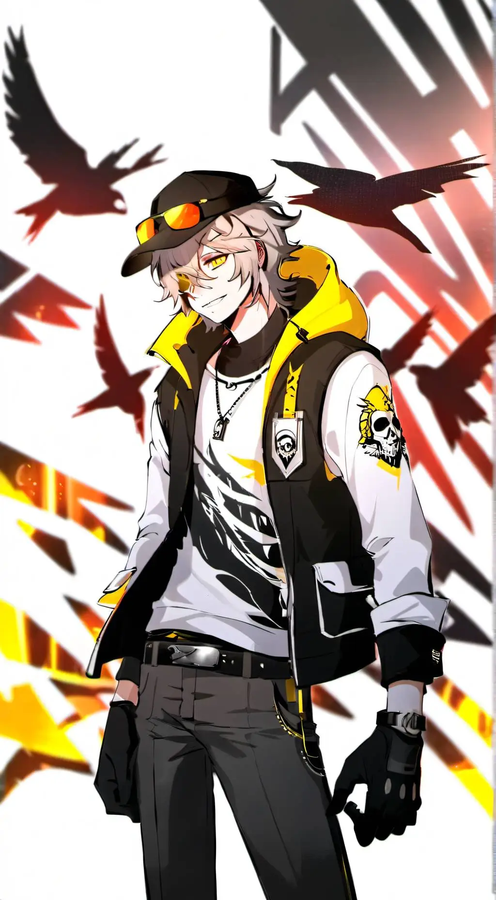 ai character: designation N† background