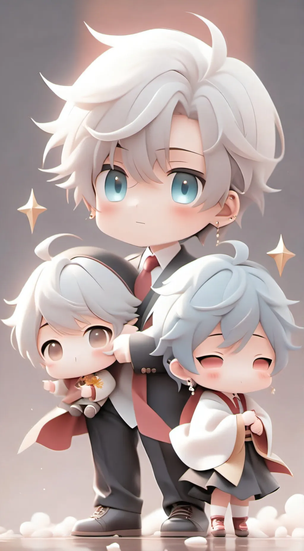 ai character: poor and Rich background