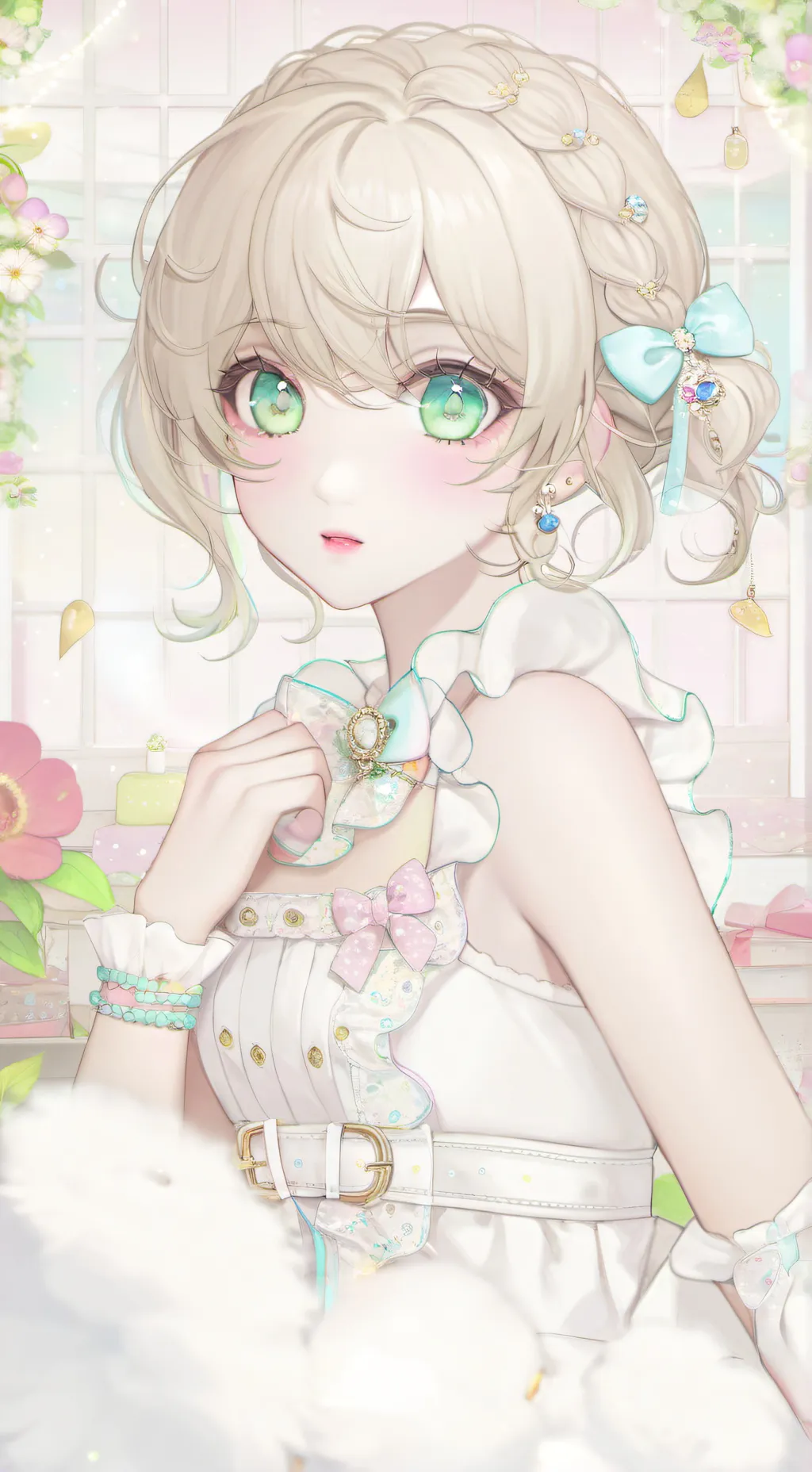 ai character: Crystal  background