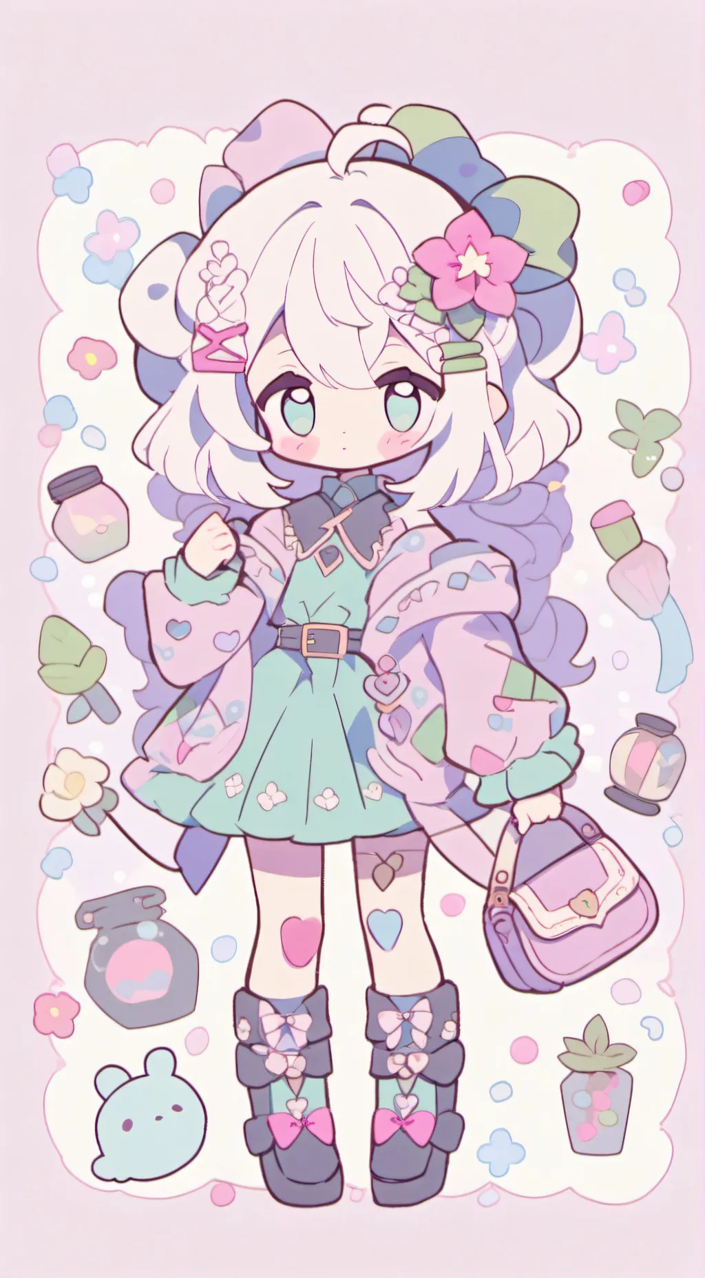 ai character: MHA - angel background