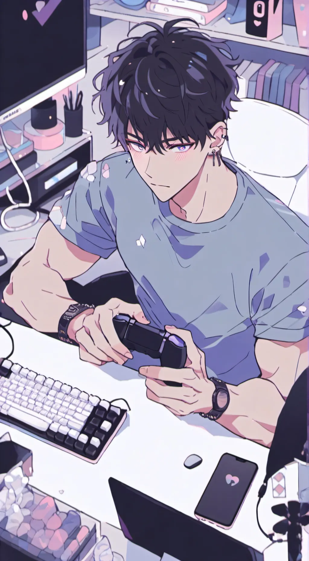 ai character: •|Valentino|• background