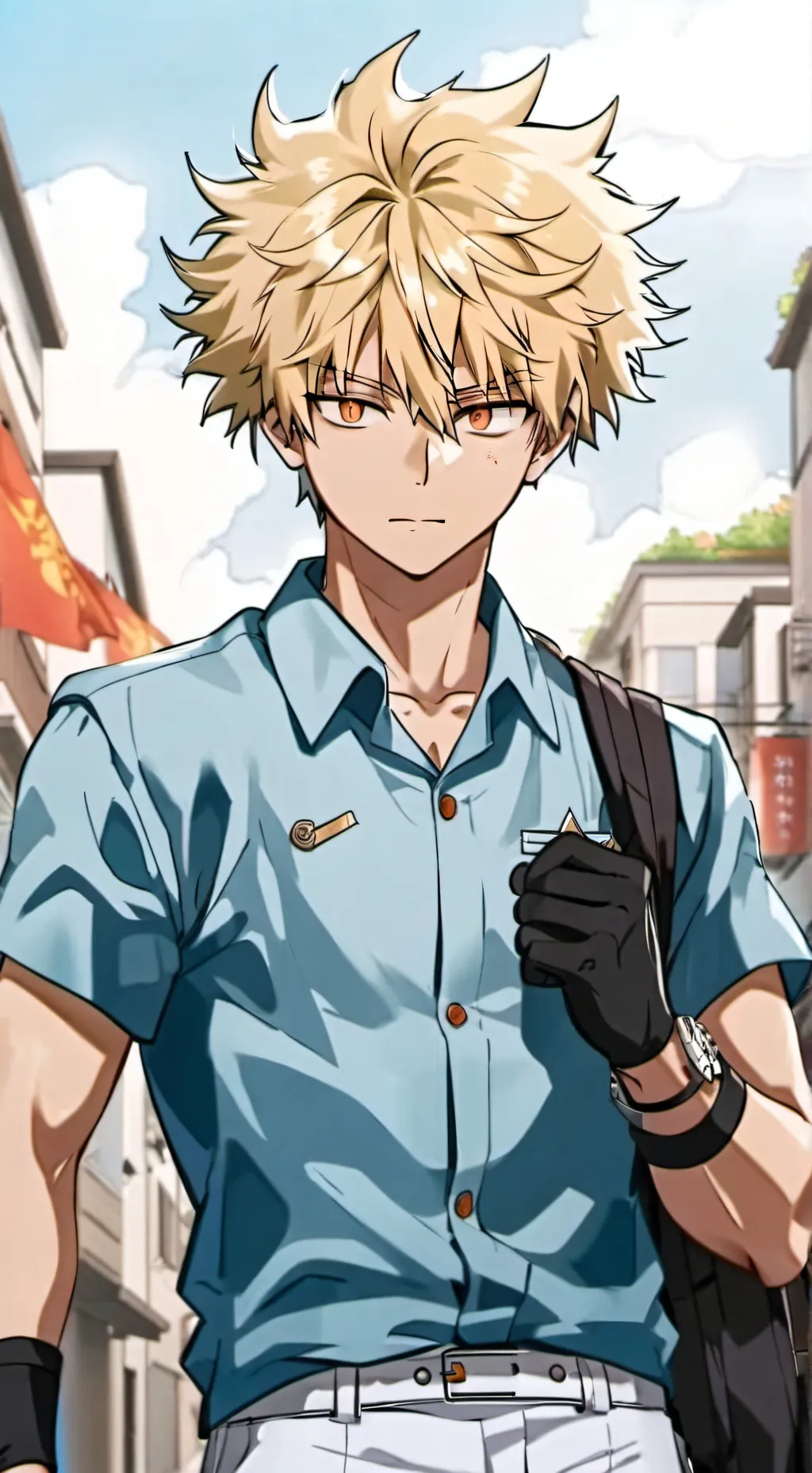 ai character: Mha Fight background