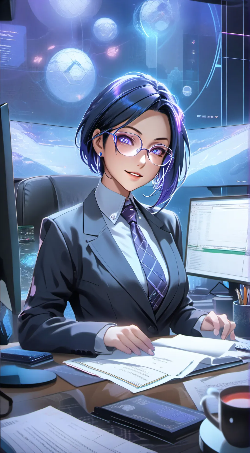 ai character: Akiko background