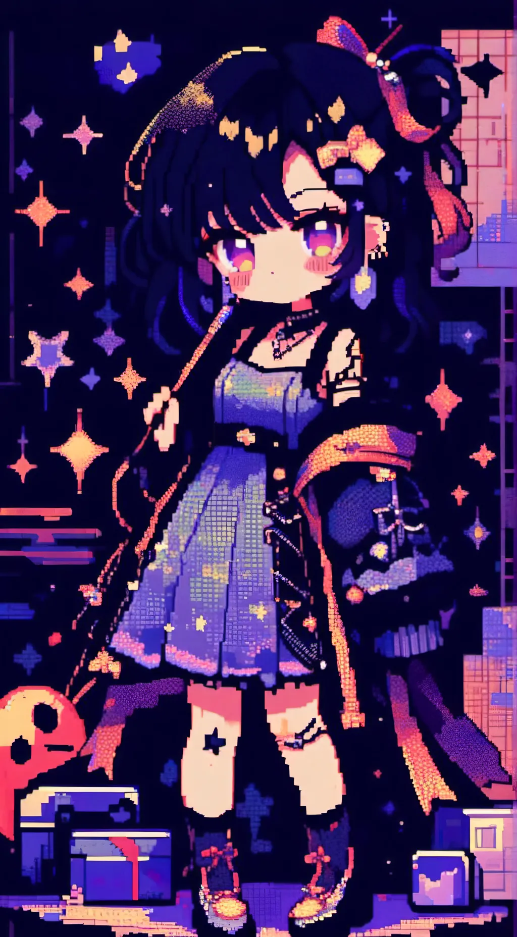 ai character: chibi 2 background