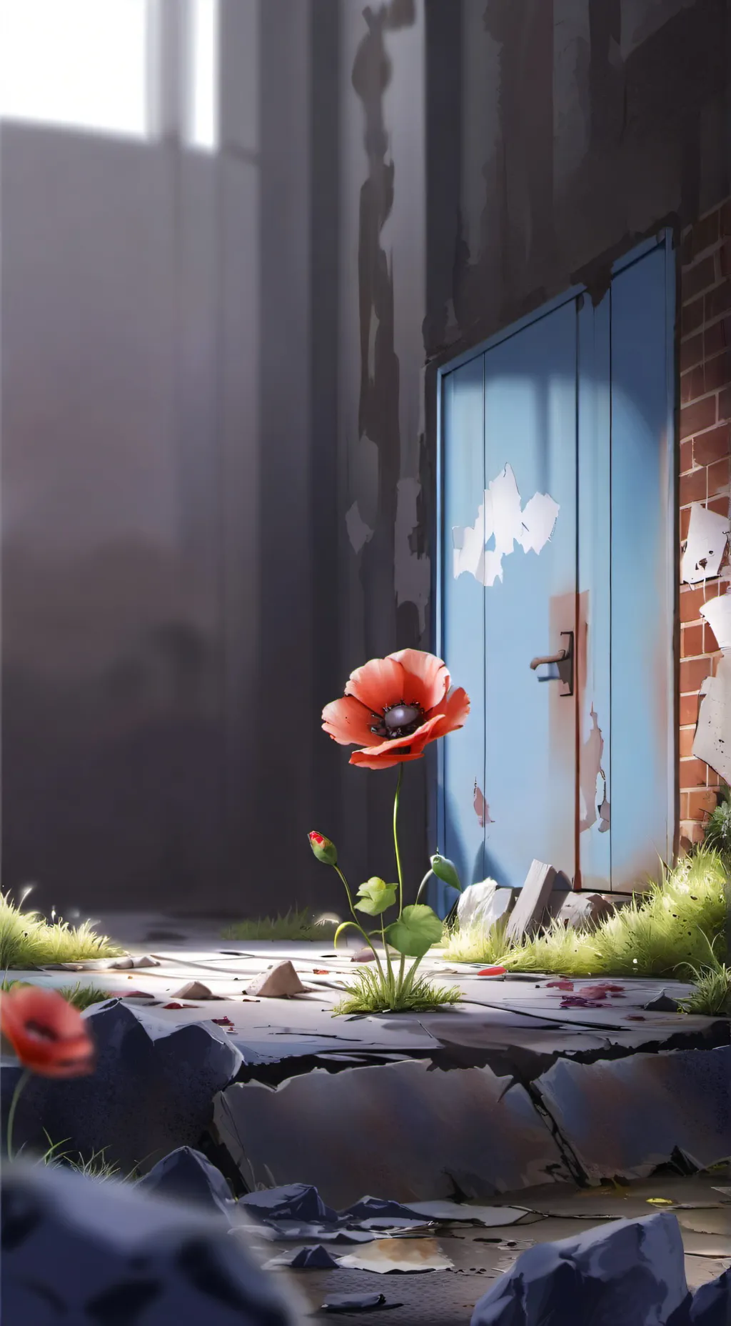 ai character: smiling critters  background