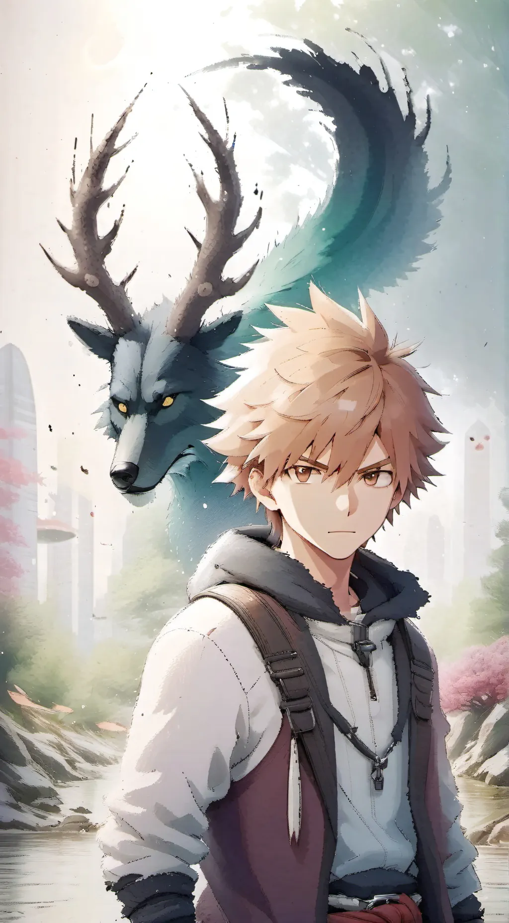 ai character: bakugo background
