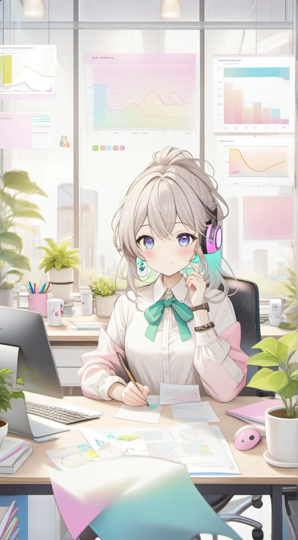 ai character: The Empowerment Tycoon background