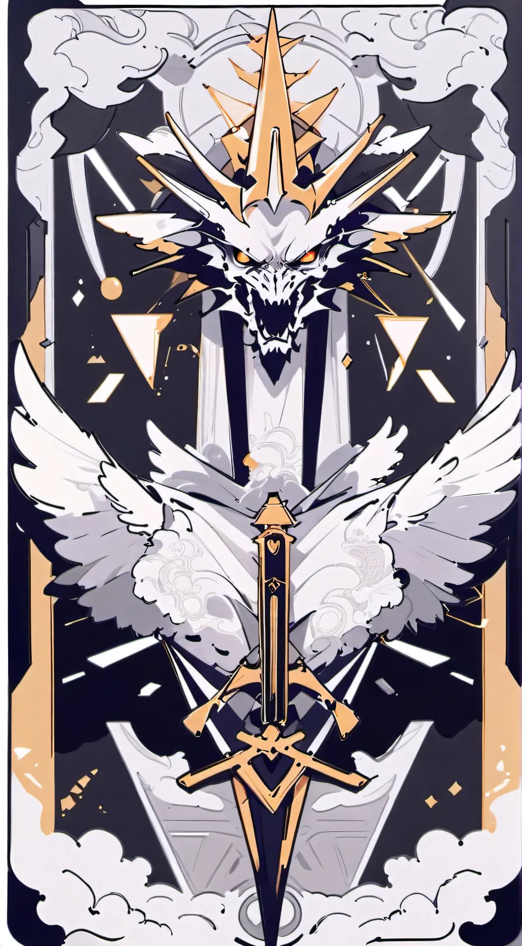 ai character: dragón blon  background