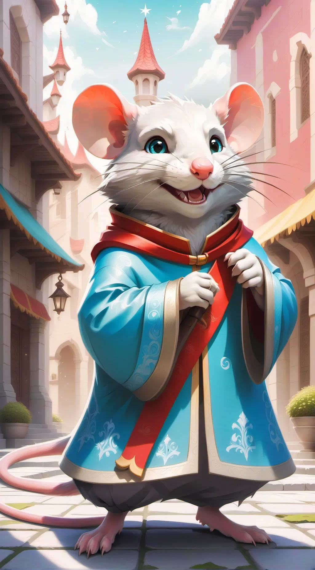 ai character: ratón  background