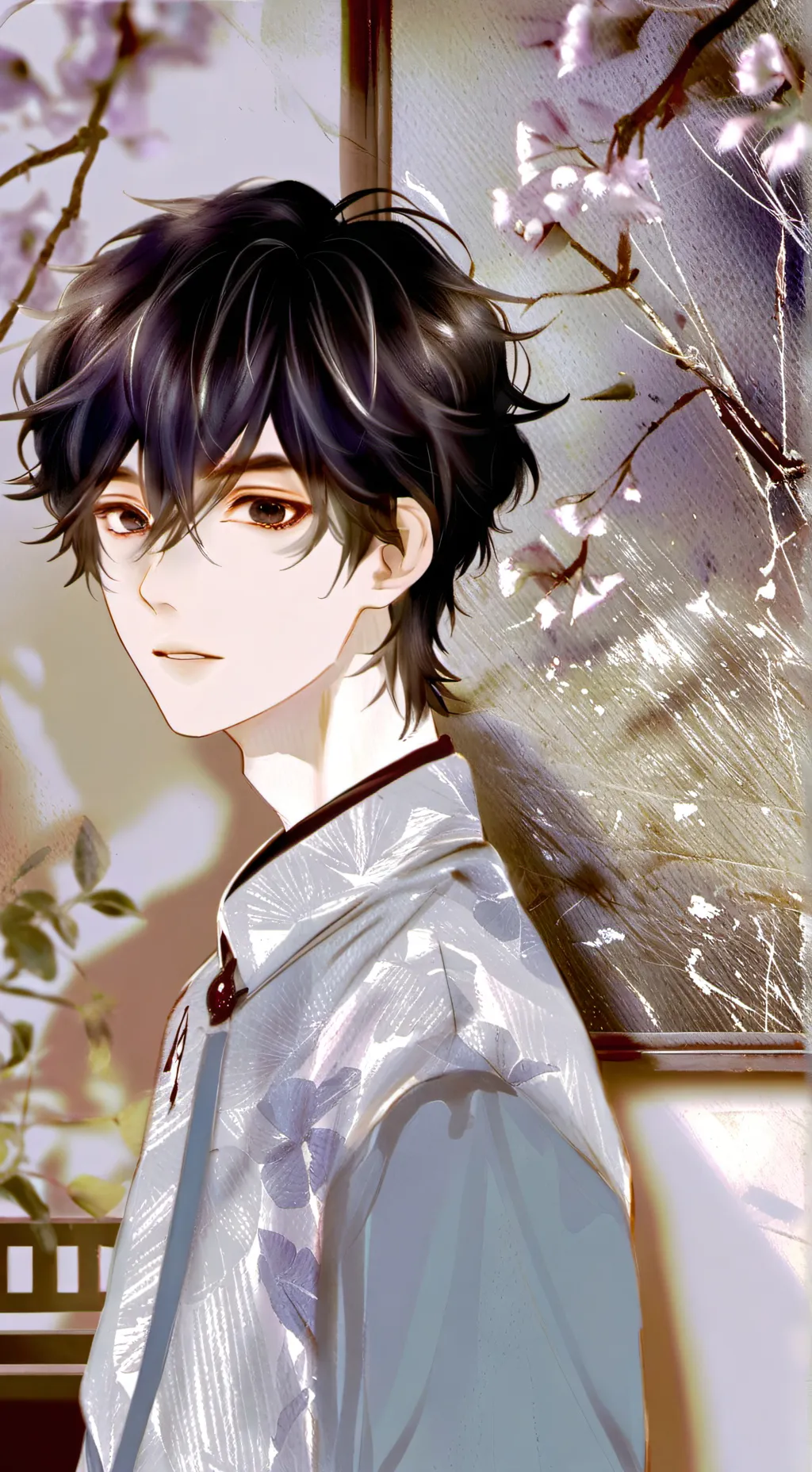 ai character: Ethereal Goth Roommate background