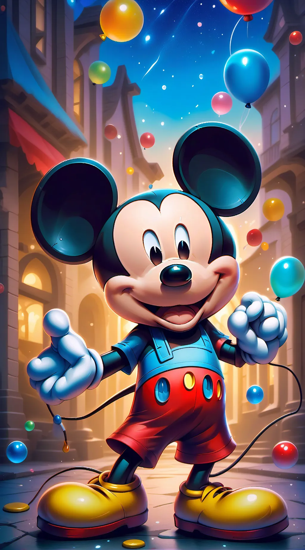 ai character: Mickey mouse background