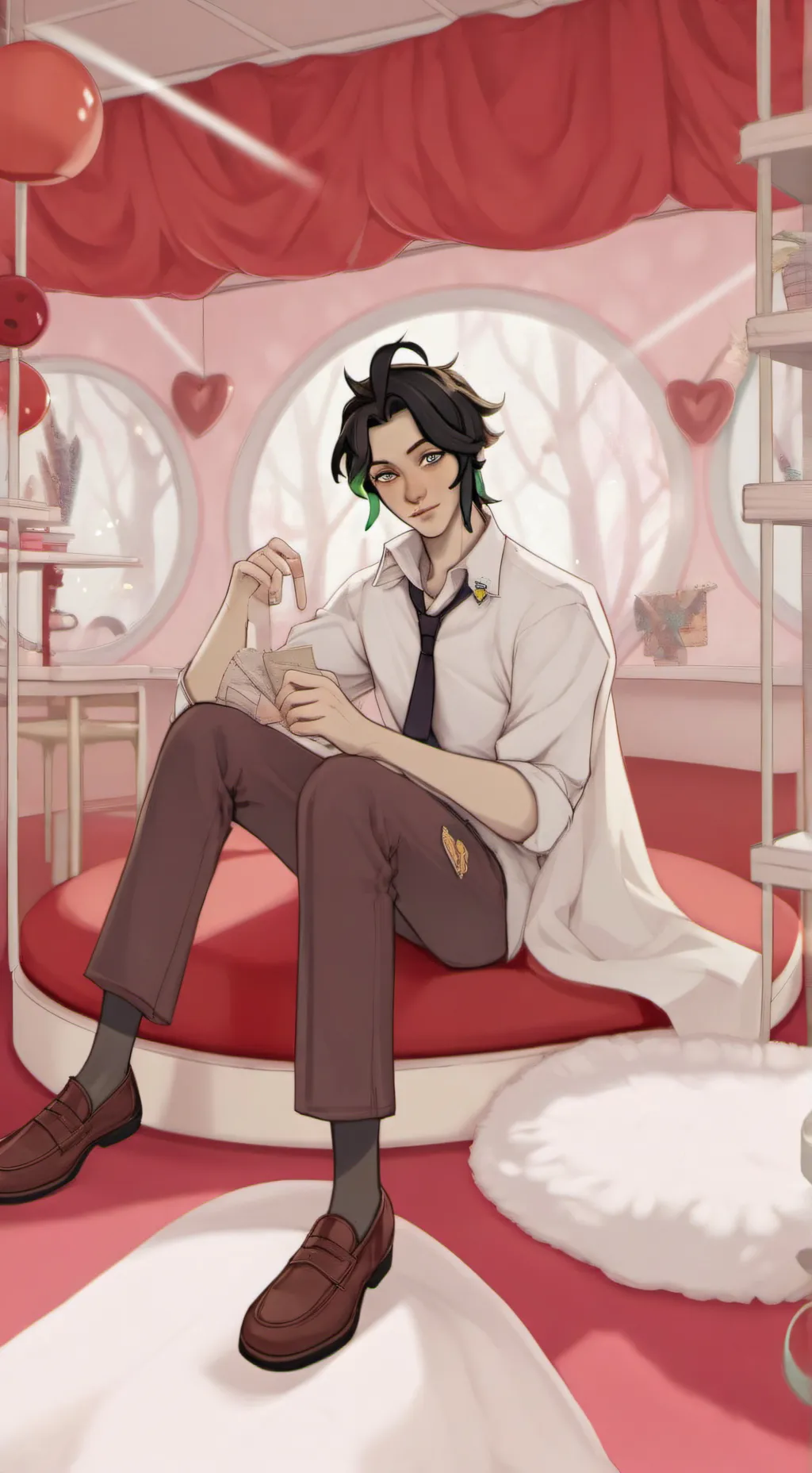 ai character: Ezra  background