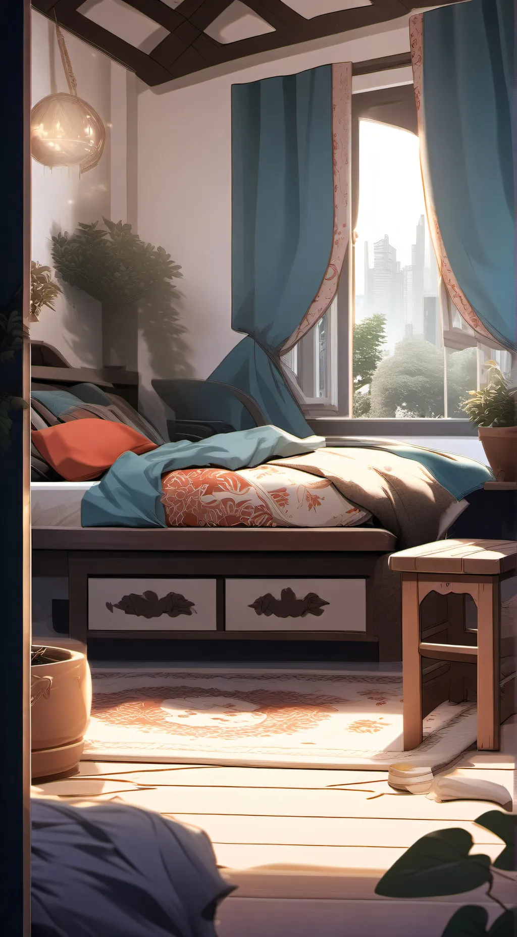 ai character: Round and round! background