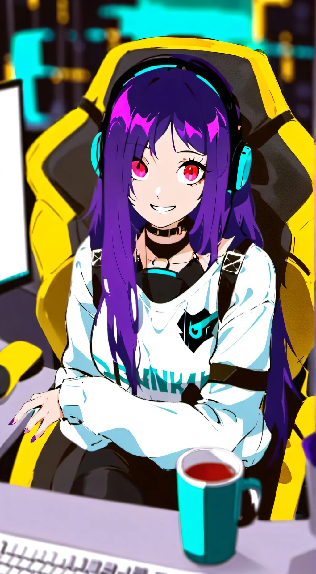 ai character: Luna background