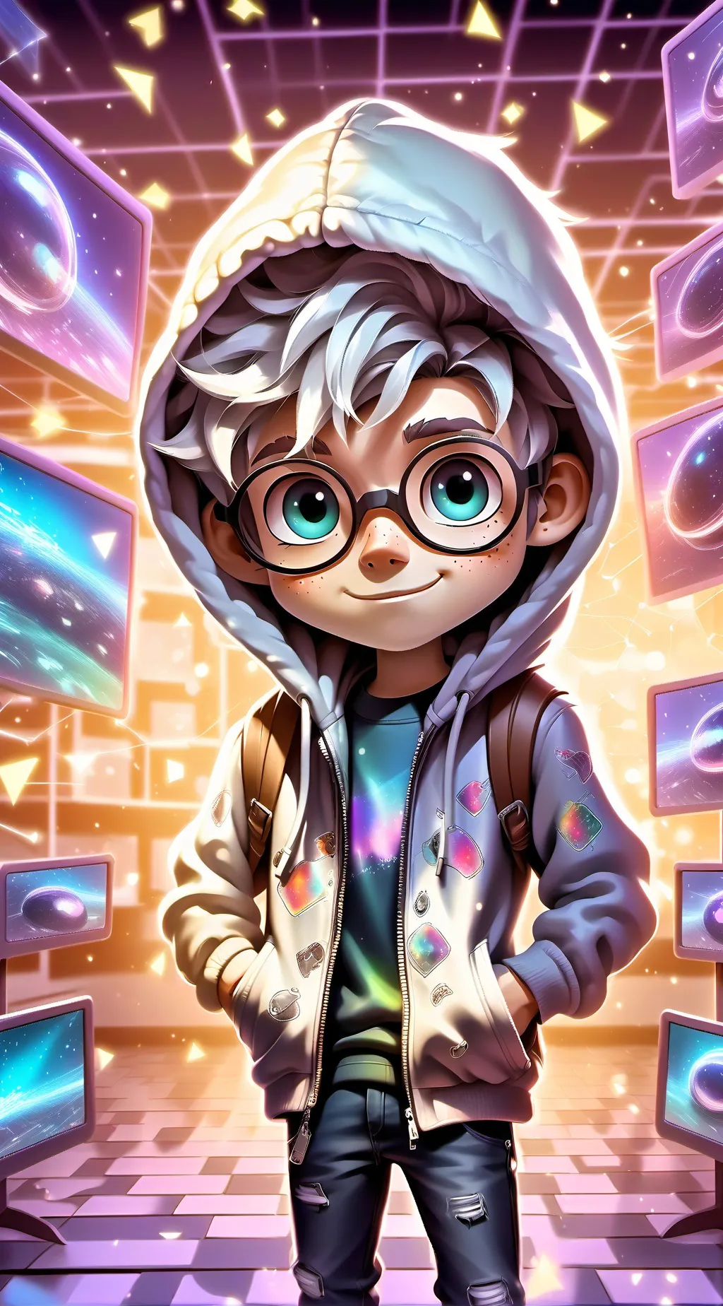 ai character: Prof. MemeWizard background