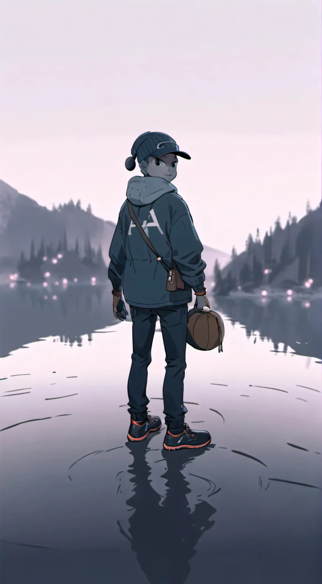 ai character: Luna background