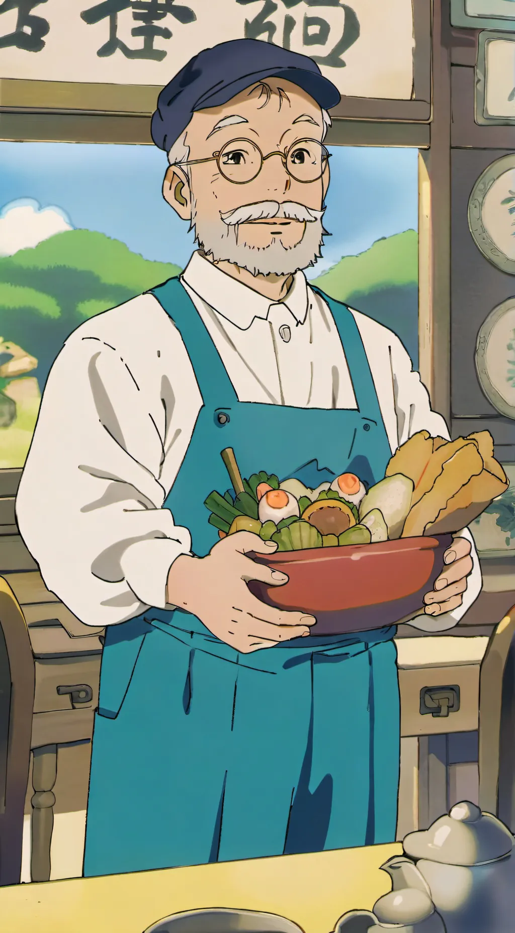 ai character: Grandpa (Luke)  background