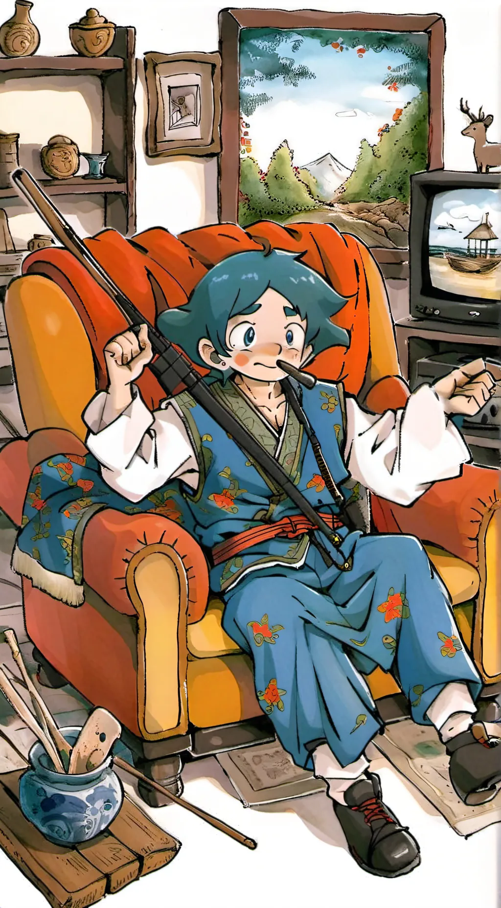 ai character: Zontik (Brolly)  background