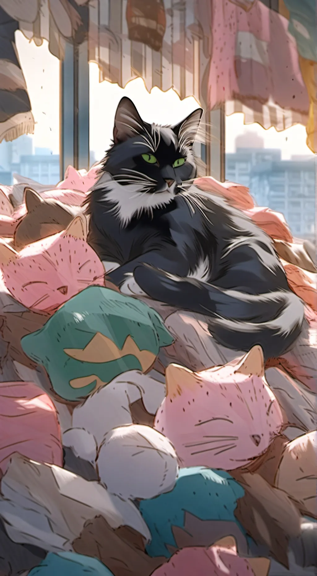 ai character: Ninja background