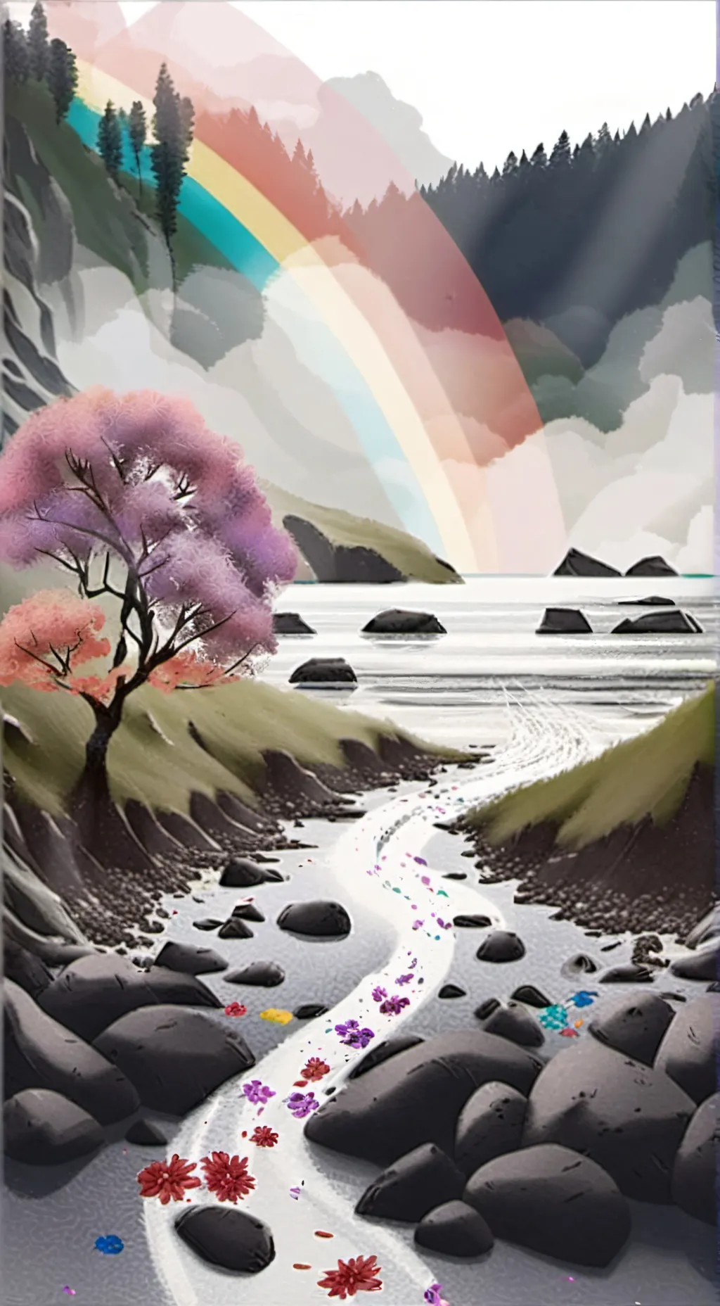 ai character: Moonflower:3 background