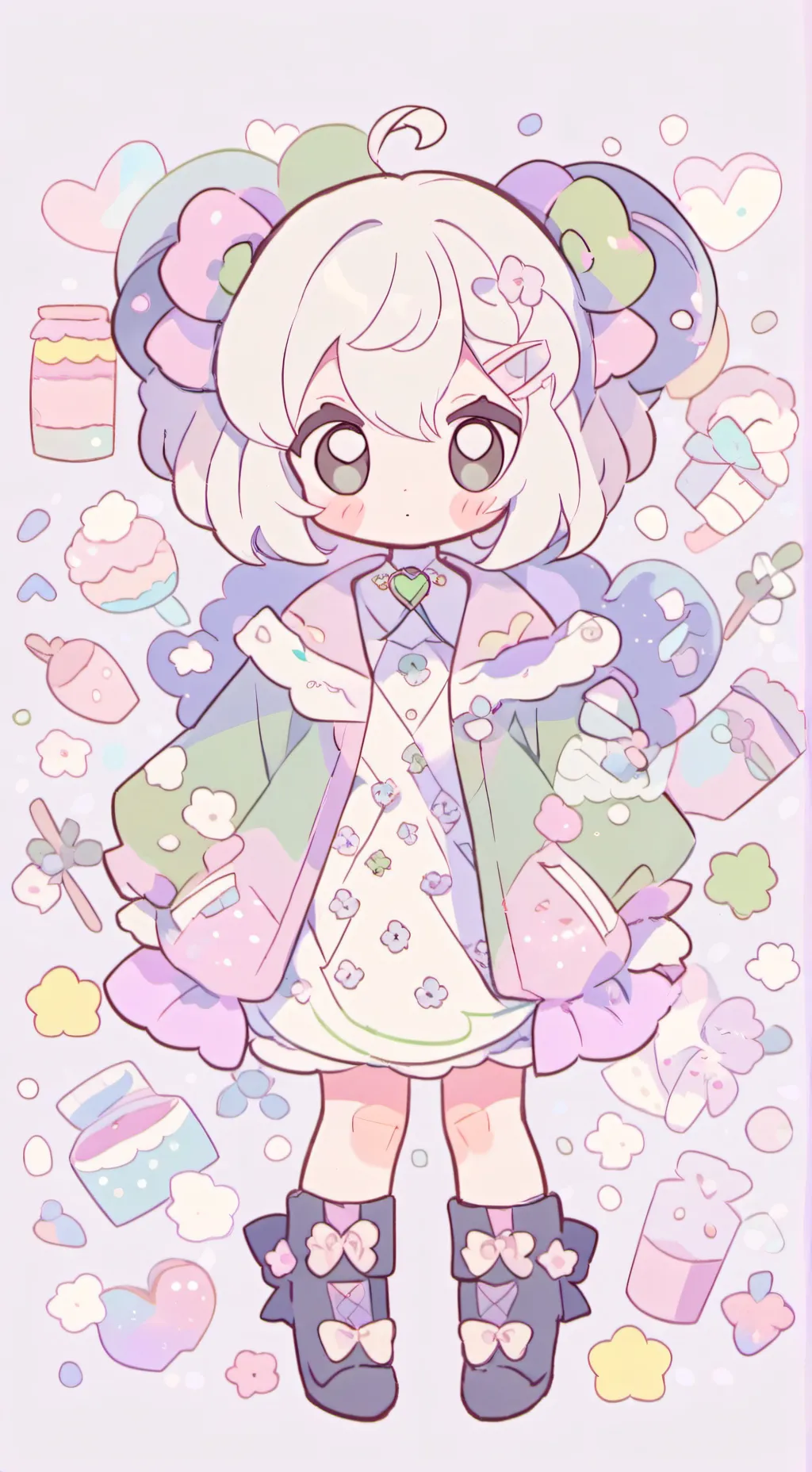 ai character: Dandys world  background