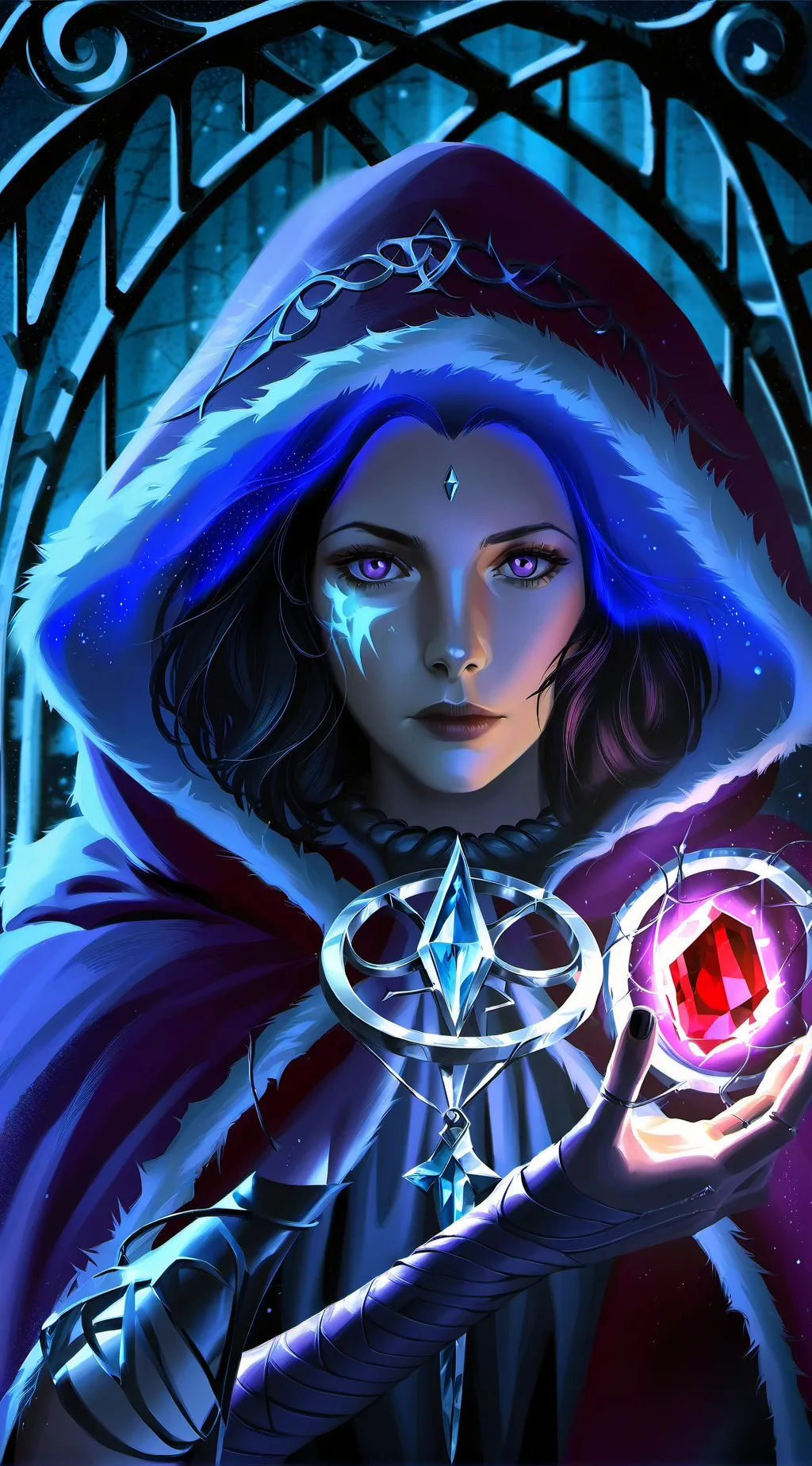 ai character: raven background