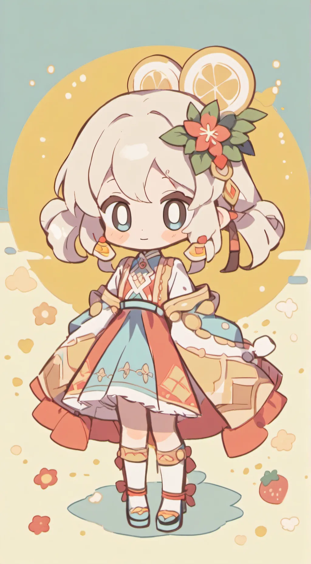 ai character: ~★ginger★~ background