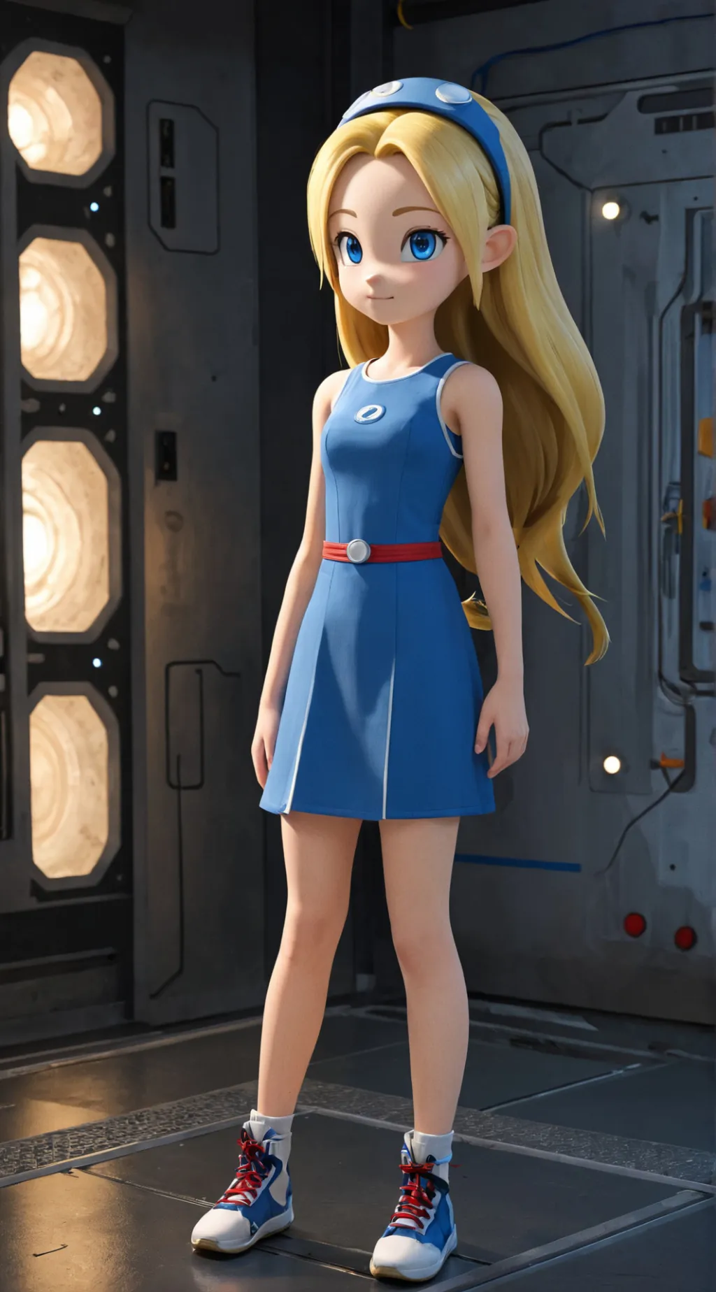 ai character: Maria Robotnik background