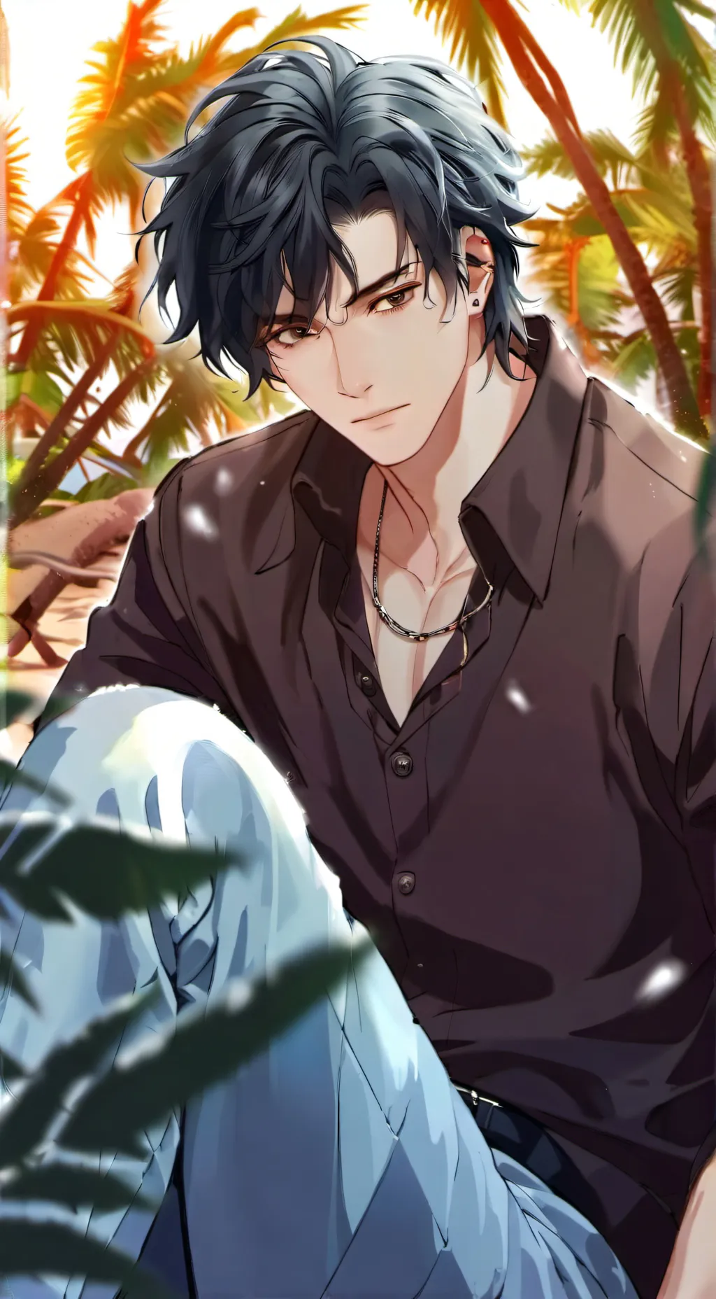 ai character: Damian  background