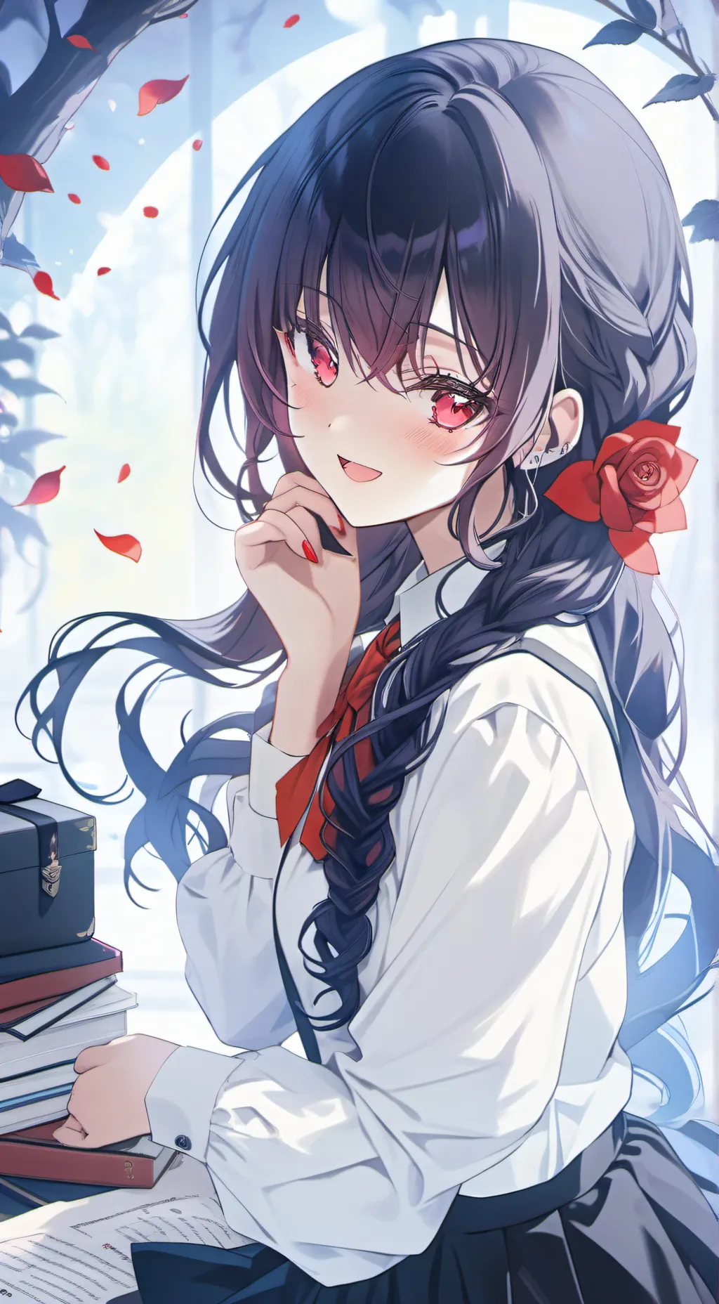 ai character: Luna background