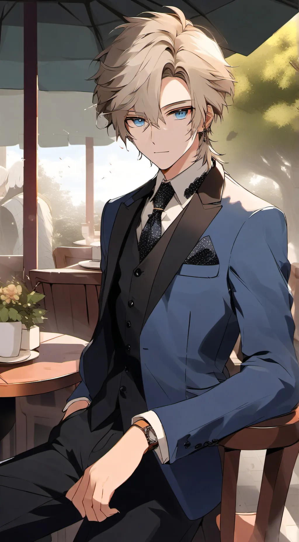 ai character: Liam  background