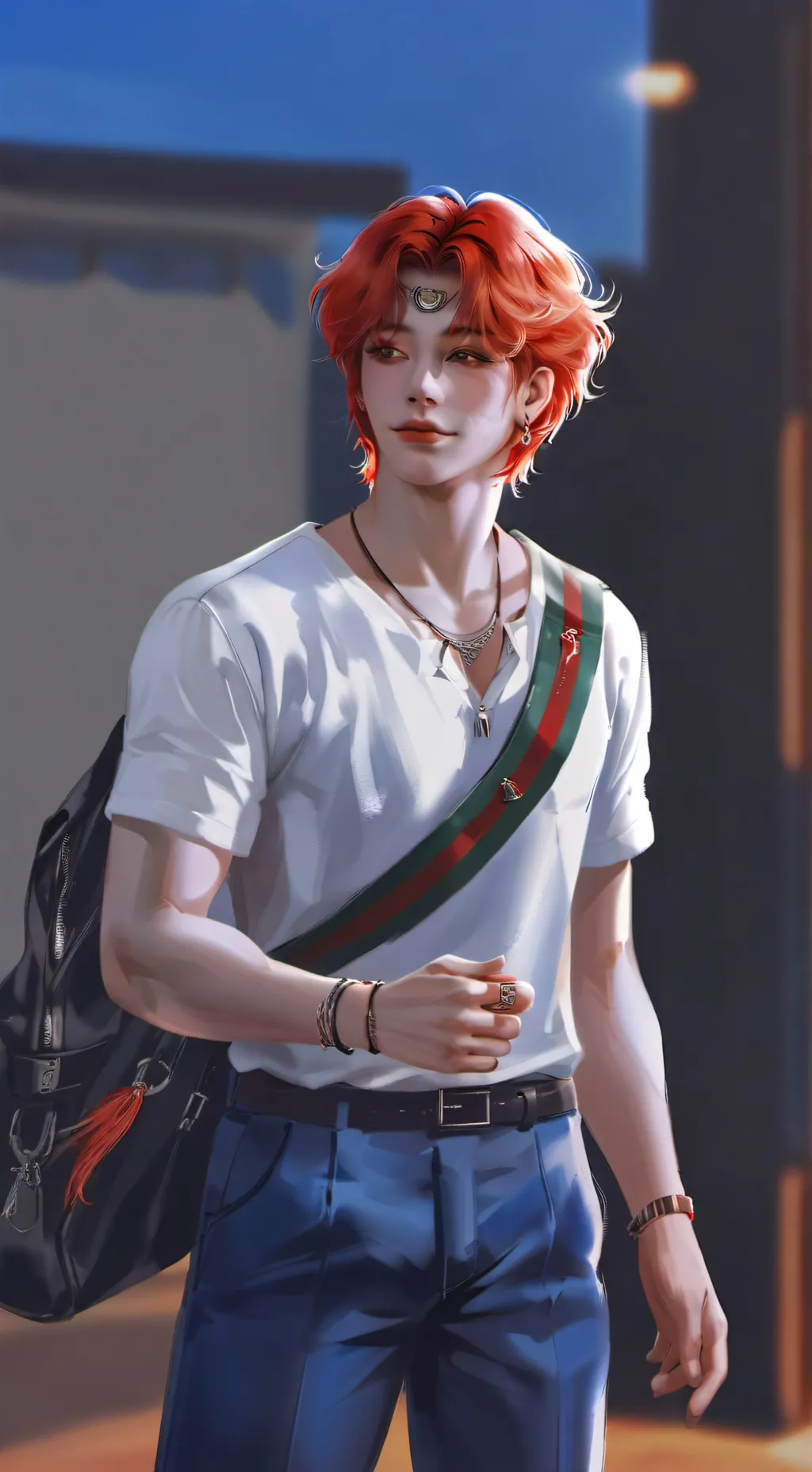 ai character: Hwang Hyunjin  background