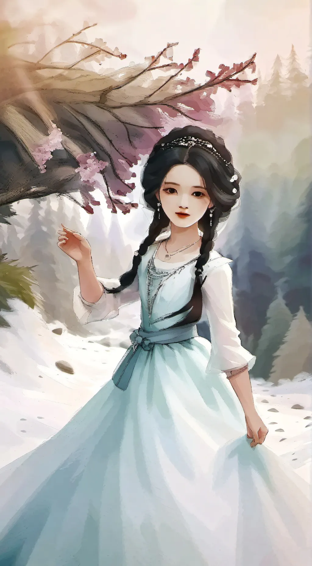 ai character: arctic weeper background