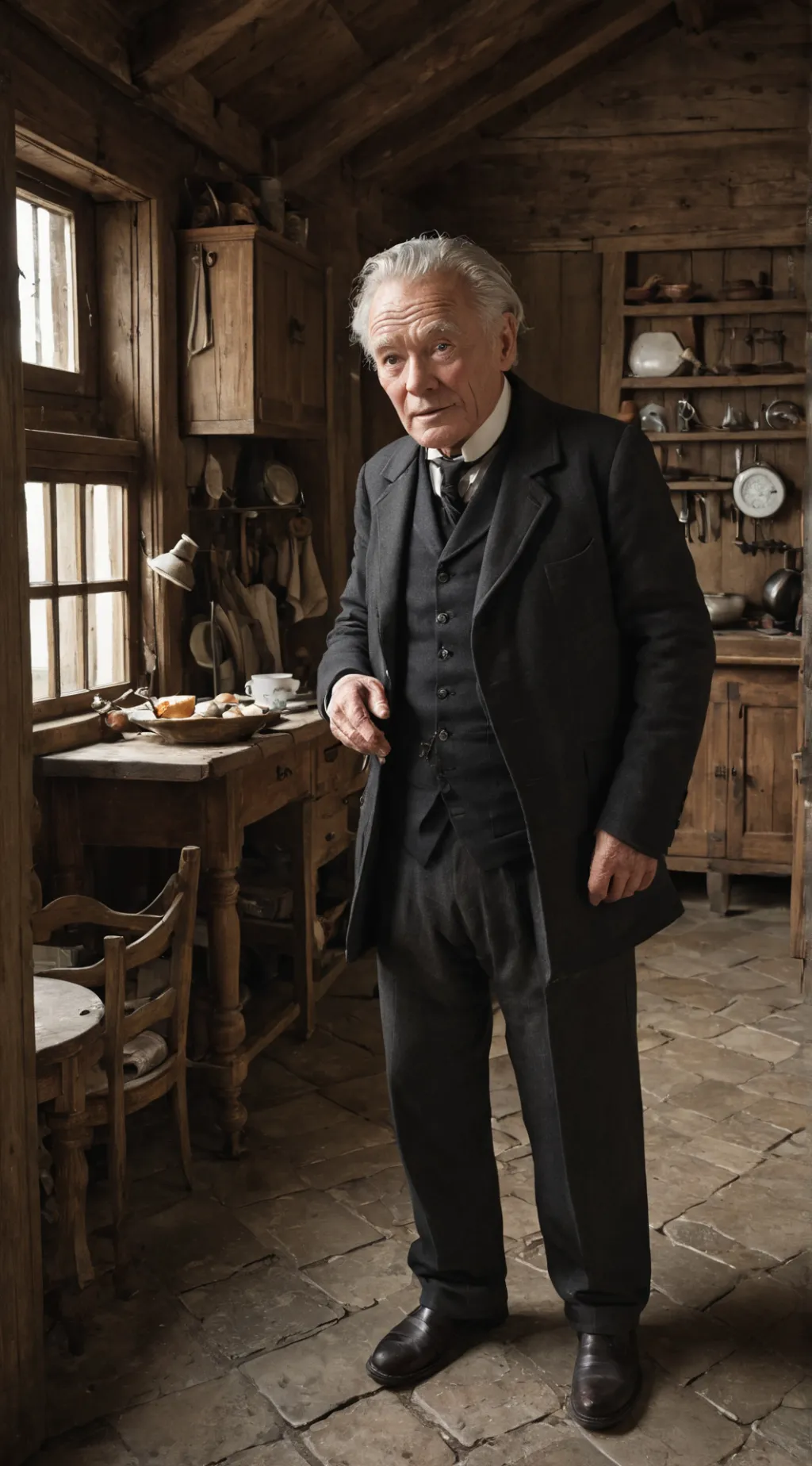 ai character: Grindelwald  background