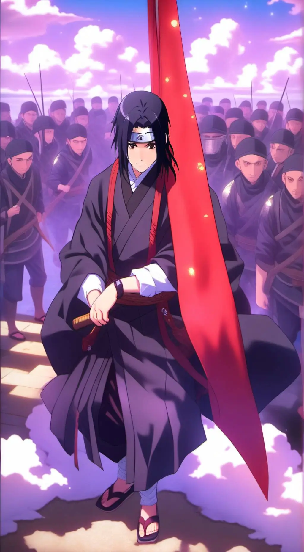 ai character: itachi uchiha  background