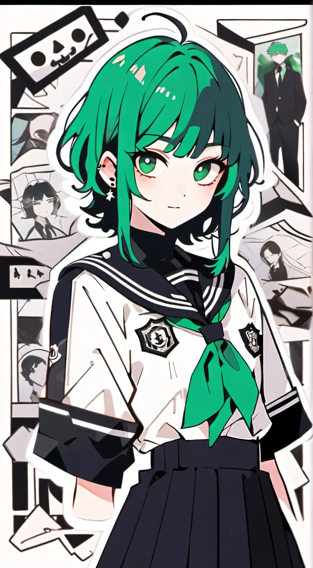 ai character: izumi midoriya background