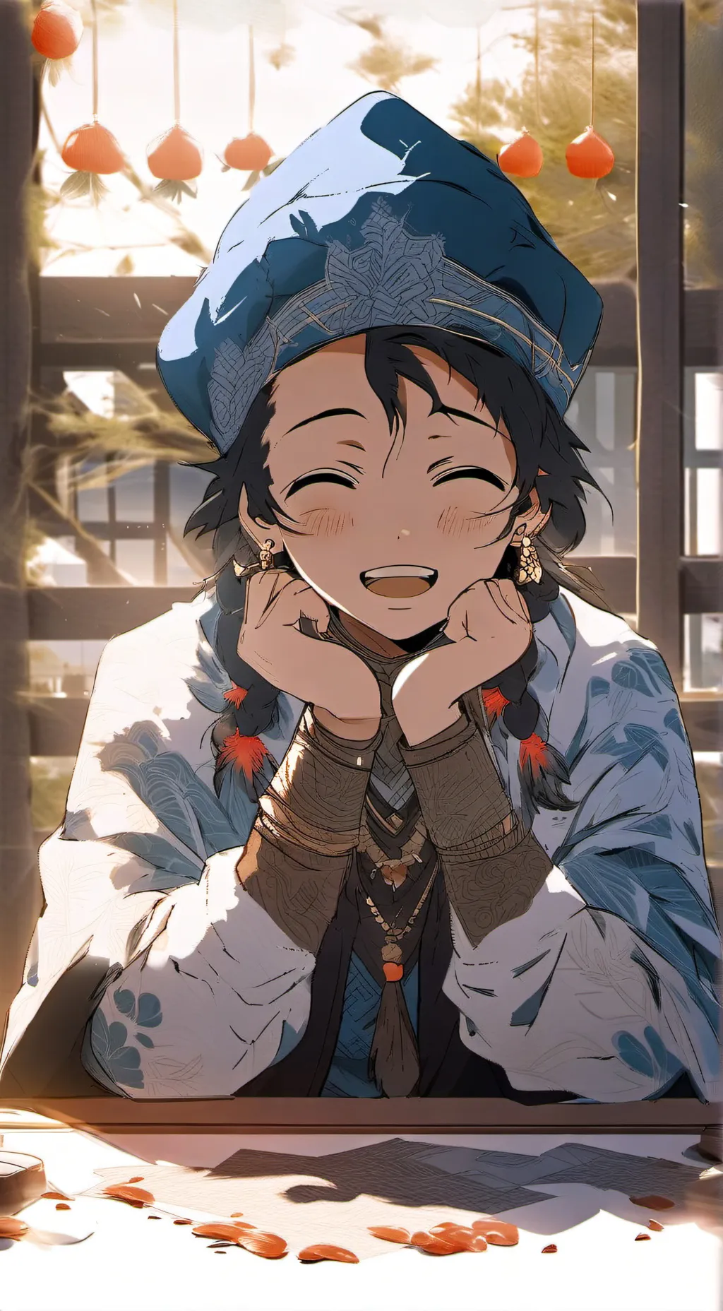 ai character: Зеницу background