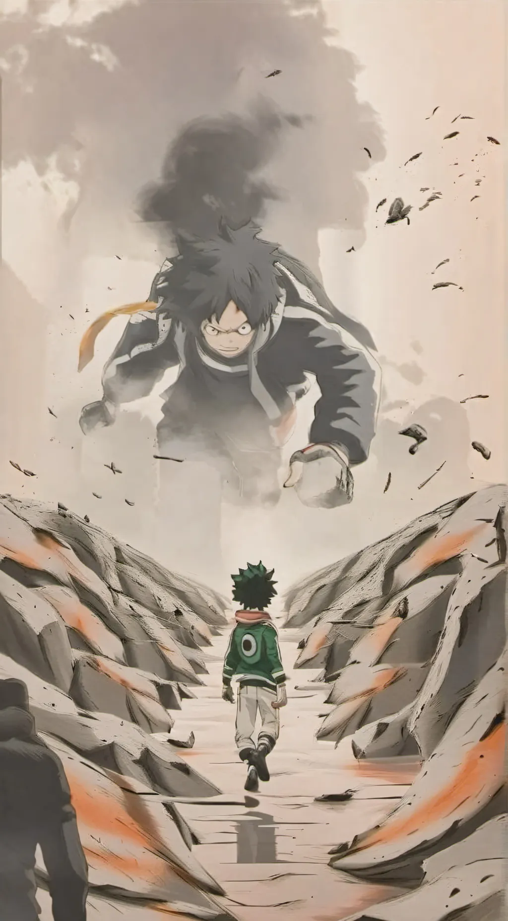 ai character: Mha squid game. background