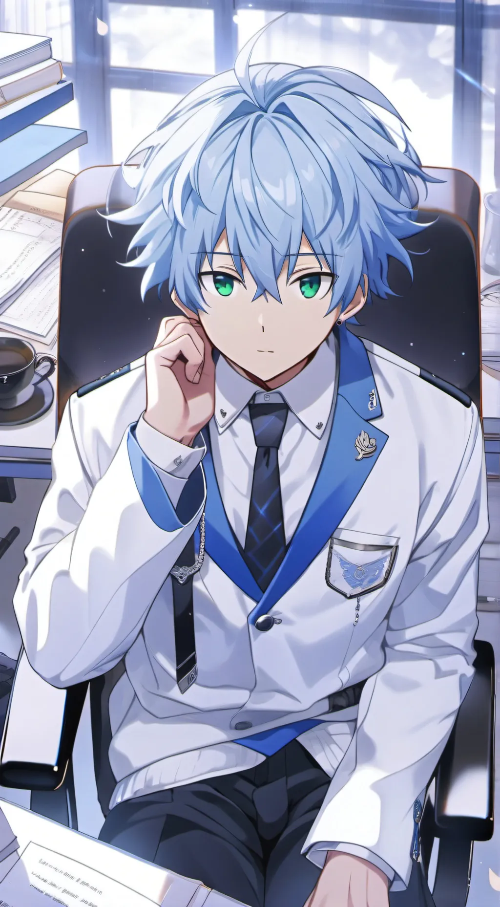 ai character: Nagisa 🤍 background