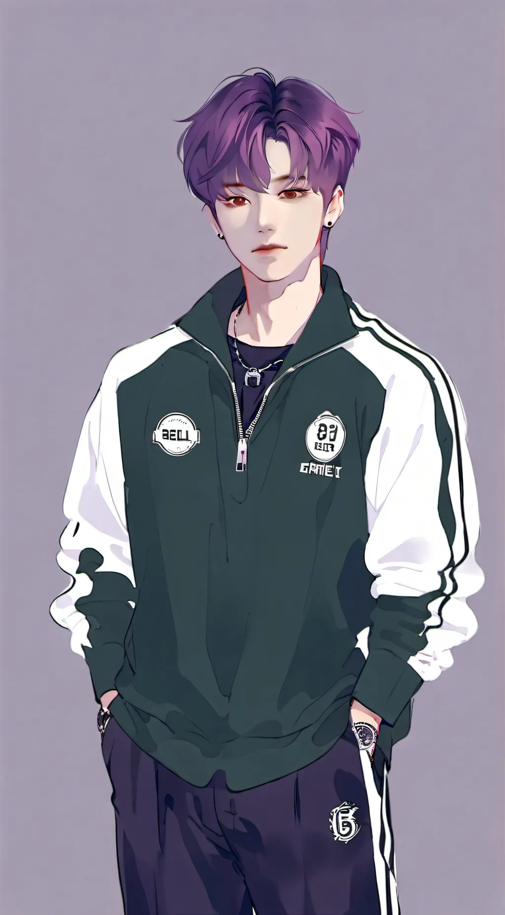 ai character: Thanos-Squid Game background