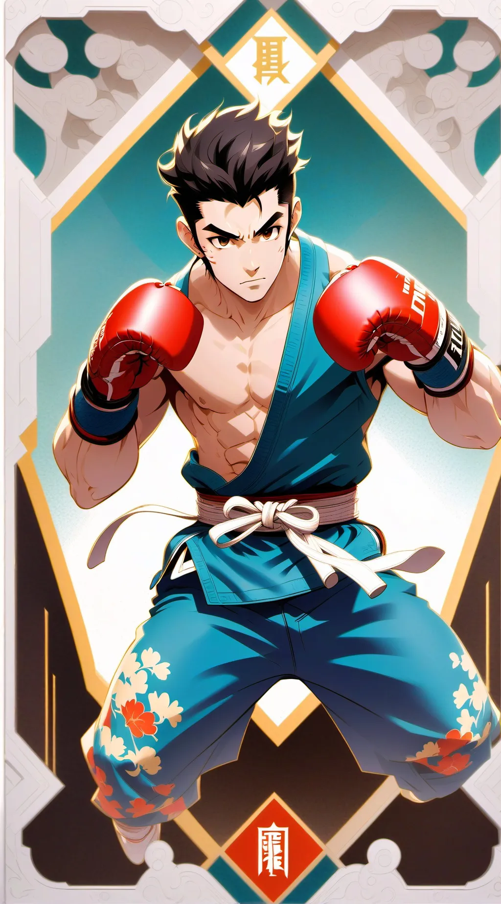 ai character: khamzat chimaev  background