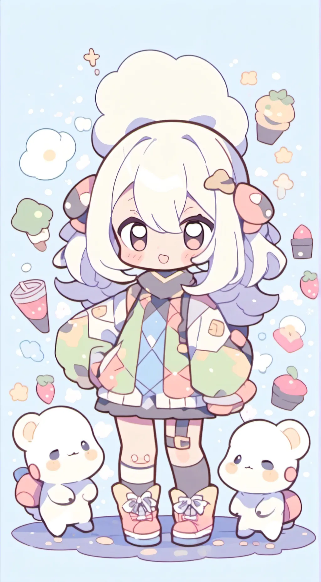 ai character: Dandy's world hate background