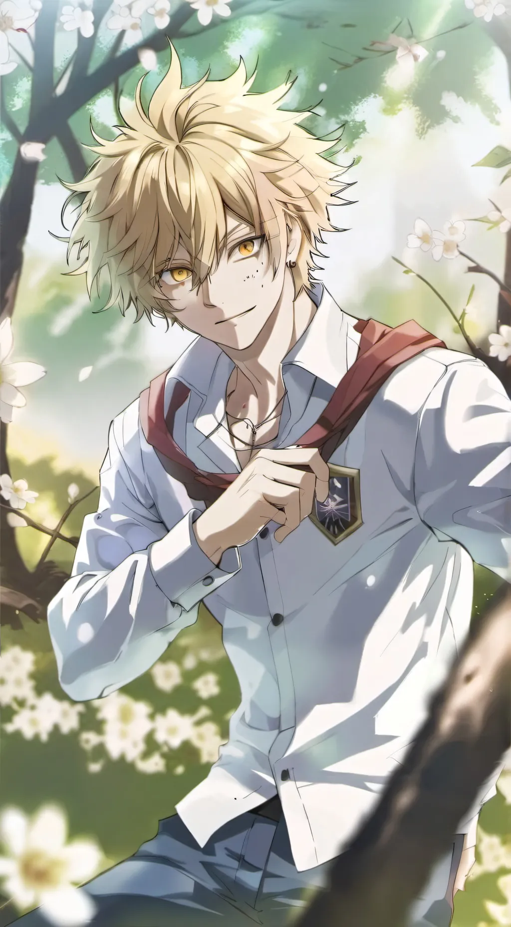 ai character: Bakugo  background