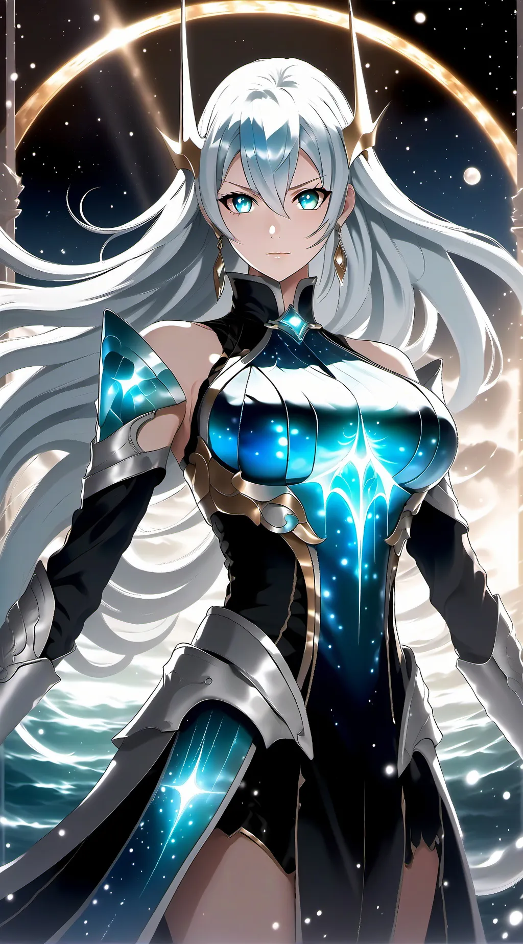 ai character: estrella celeste  background