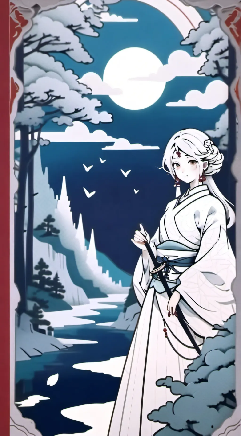 ai character: wenda,pinki, owhox background