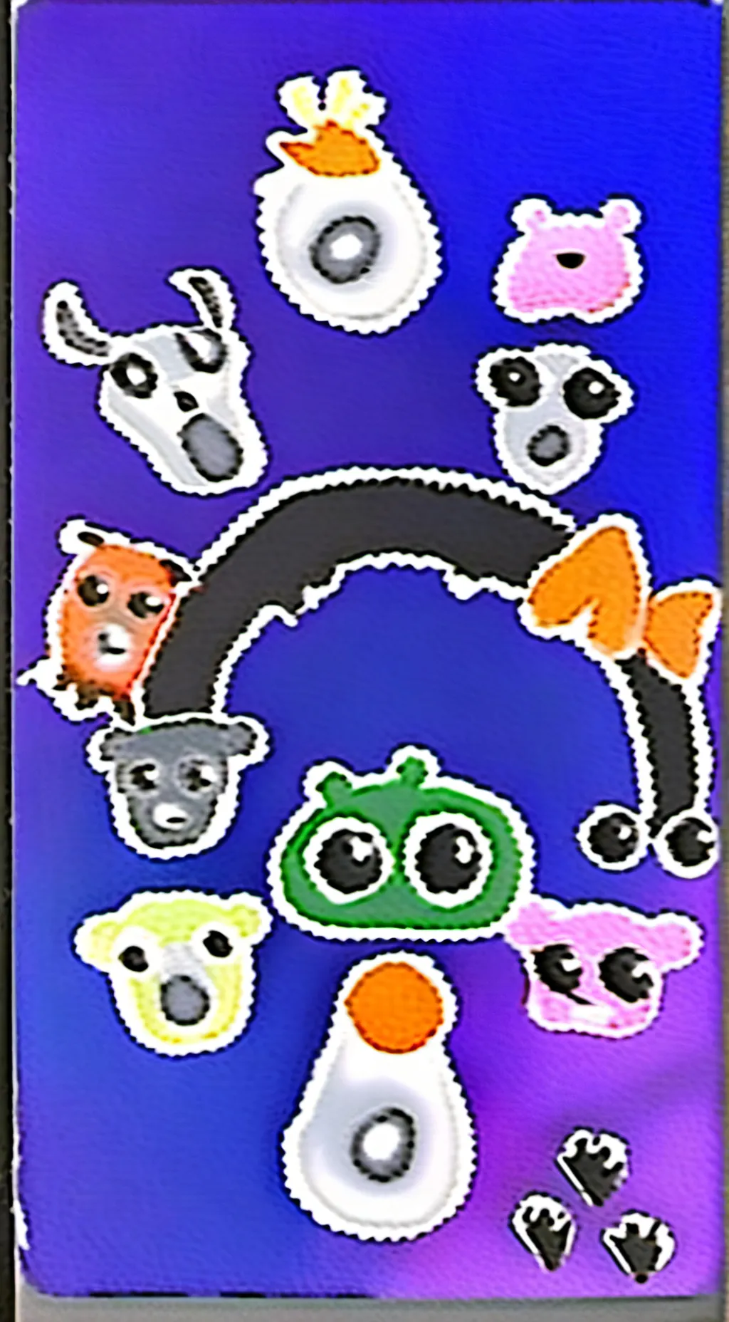 ai character: Smiling critters background